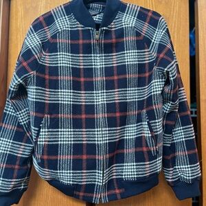 Pendleton Navy and Red Plaid Jacket
